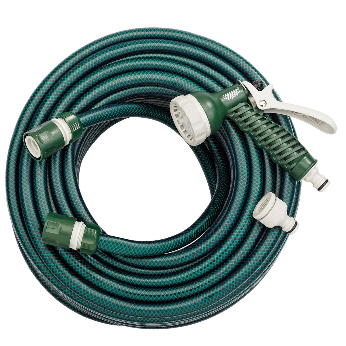 DRAPER 12mm Bore x 30M Garden Hose and Spray Gun Kit: Model No.GH2/GW16