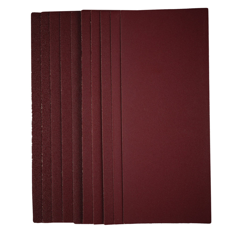 1/2 Sanding Sheets, 115 x 280mm, Assorted Grit (Pack of 10): Model No. SSA6