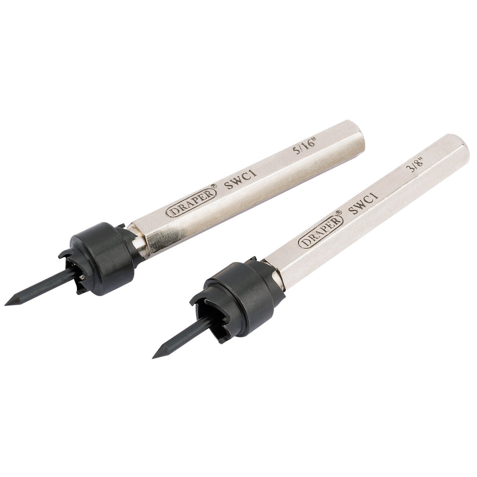 DRAPER 3/8in. and 5/16in. Spot Weld Cutter Set: Model No.SWC1
