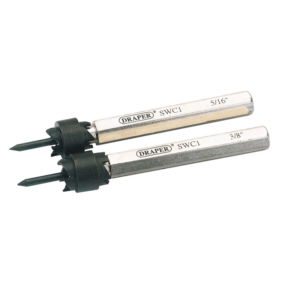 DRAPER 3/8in. and 5/16in. Spot Weld Cutter Set: Model No.SWC1