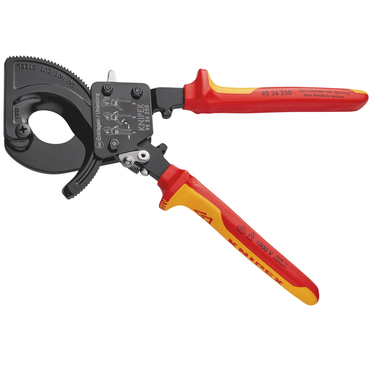 Knipex 250mm VDE Heavy Duty Cable Cutter : Model No.95 36 250