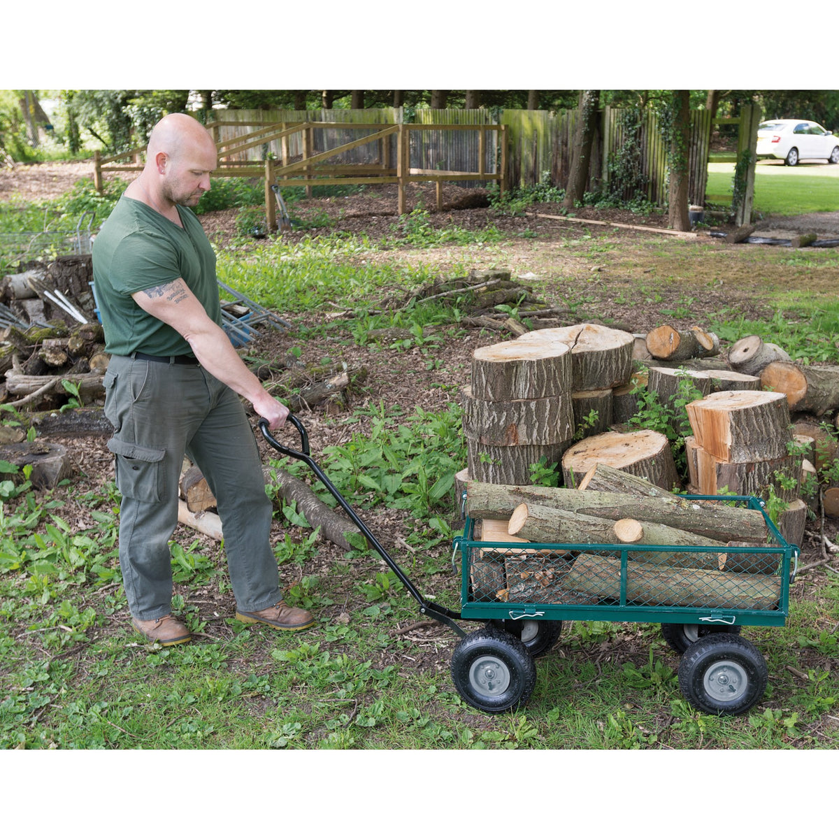 DRAPER Steel Mesh Gardeners Cart: Model No.GMC