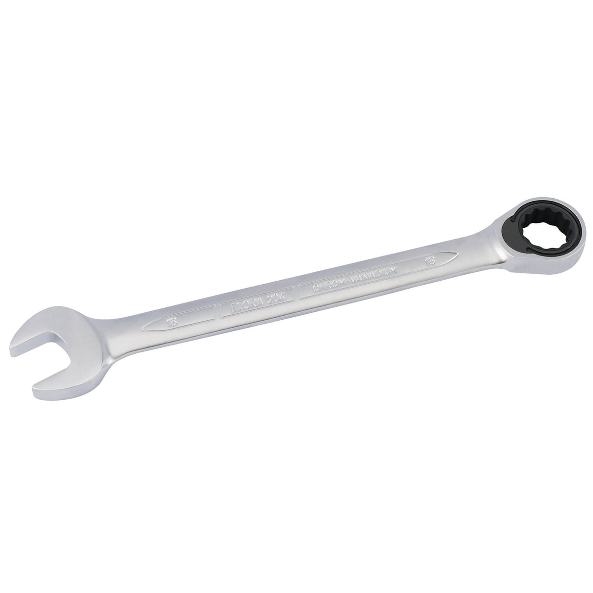 Metric Ratcheting Combination Spanner (18mm): Model No.204