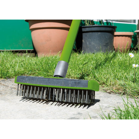 DRAPER Paving Brush Set with Twin Heads and Telescopic Handle: Model No.PHWB/SET