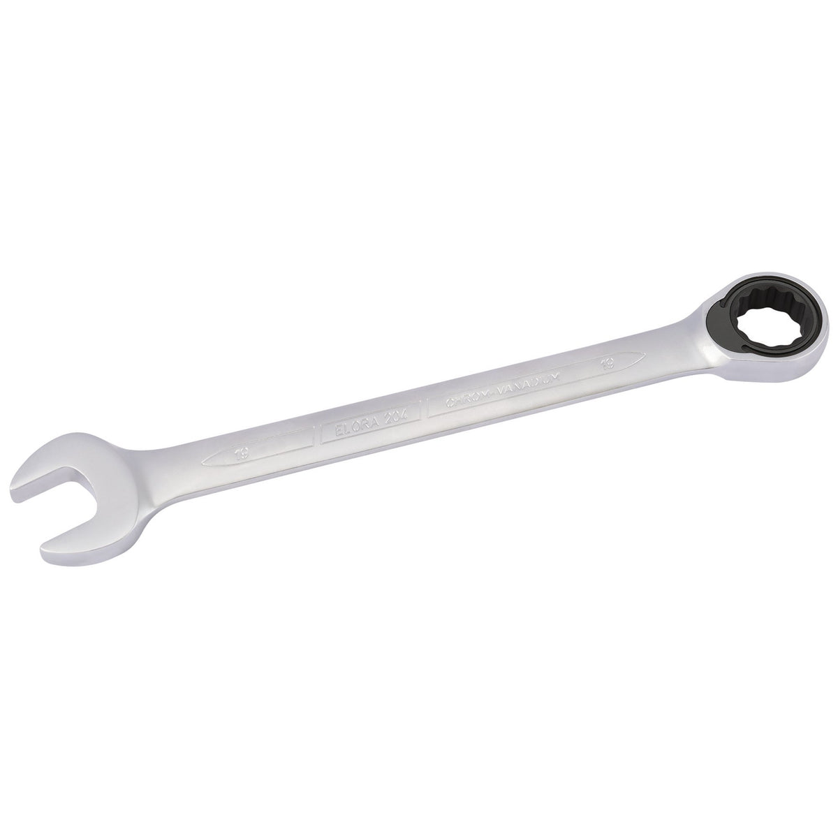 Metric Ratcheting Combination Spanner (19mm): Model No.204