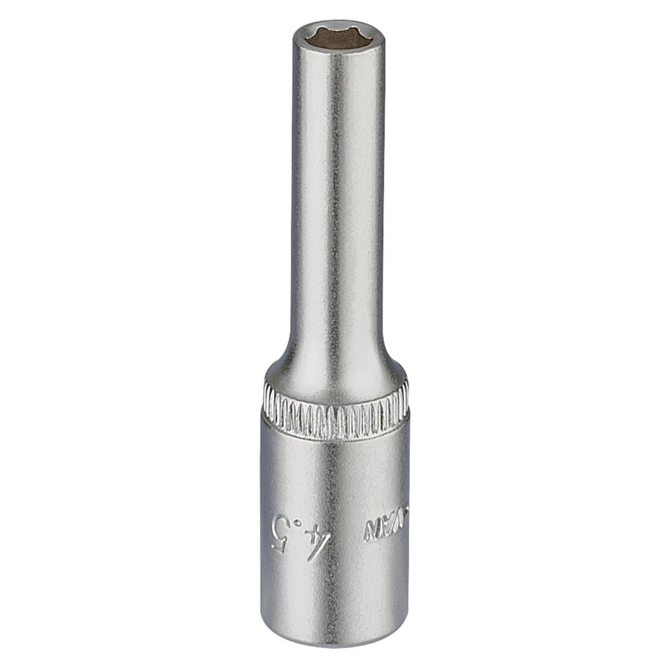 4.5mm 1/4" Square Drive Elora Deep Socket: Model No. 1455-T