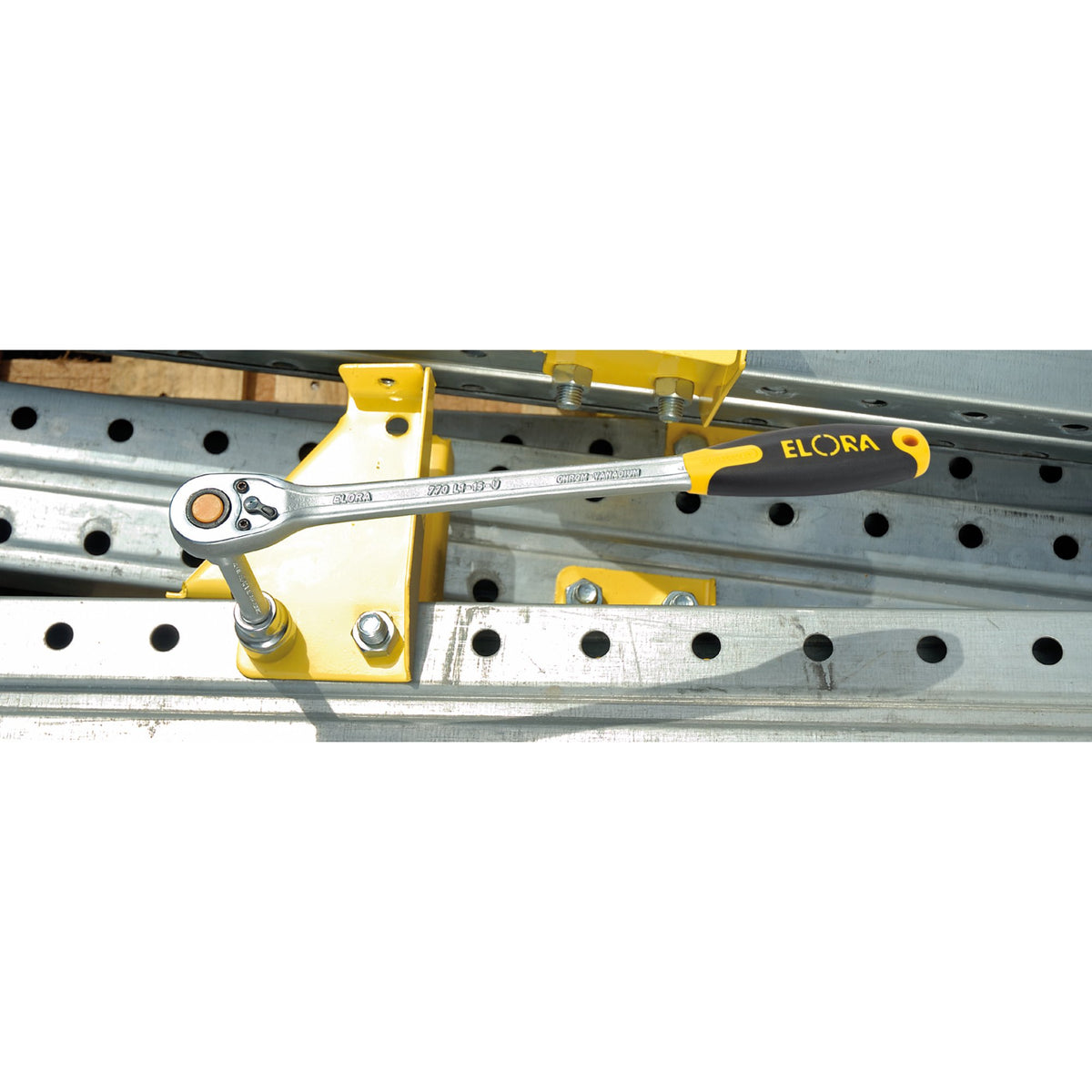 375mm 1/2in. Square Drive Quick Release Soft Grip Reversible Ratchet: Model No.770-L115F