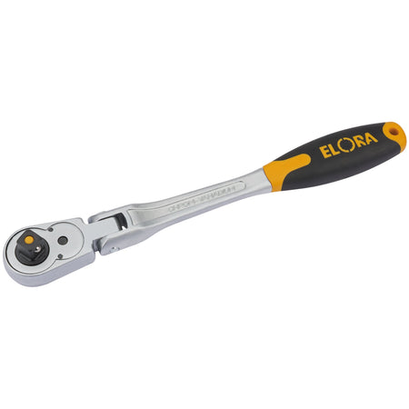 305mm 1/2in. Square Drive Quick Release Soft Grip Reversible Ratchet with Flexible Head: Model No.770-L1GF