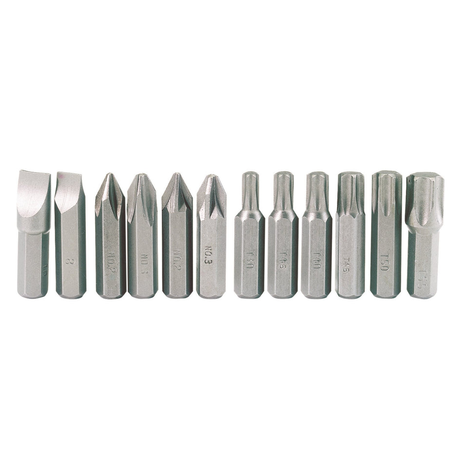 DRAPER 12 Piece Impact Screwdriver Bit Set: Model No.2800M/12