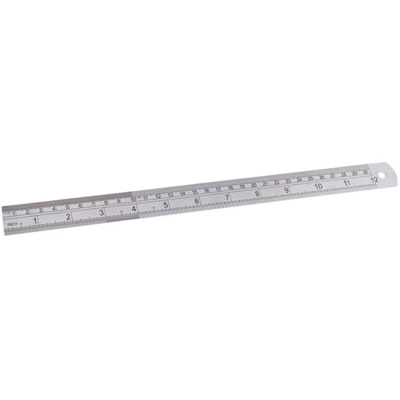 DRAPER 300mm/12in. Steel Rule: Model No.D18