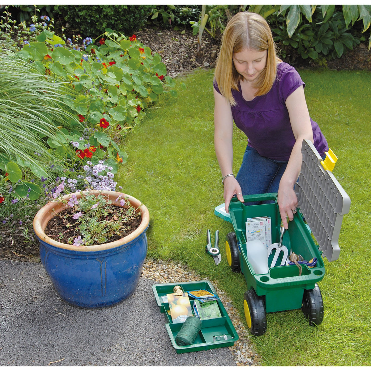 DRAPER Gardeners Tool Cart and Seat: Model No.GRT/DD