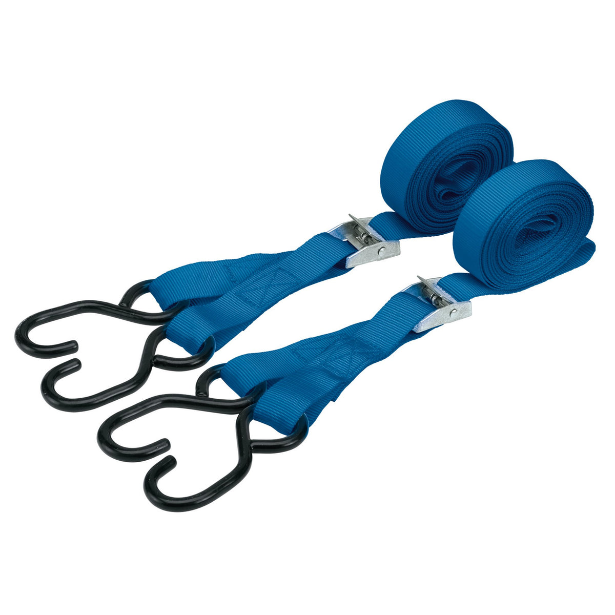 DRAPER 125kg 2 Piece Ratcheting Tie Down Strap Sets : Model No.TDS125/B