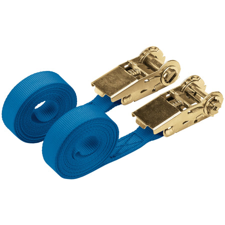 DRAPER 250kg 2 Piece Ratcheting Tie Down Strap Sets : Model No.RTDS250B2/B