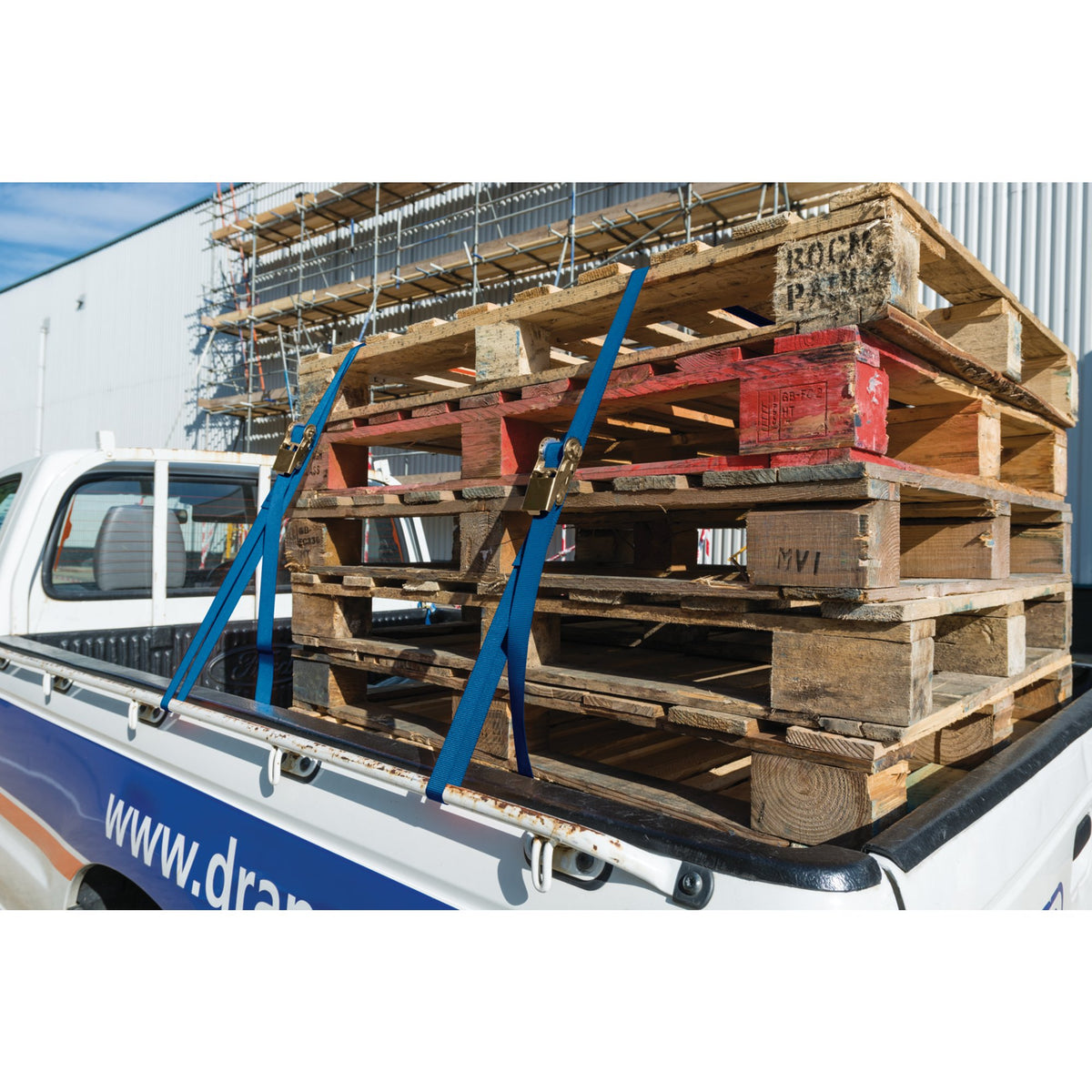 DRAPER 250kg 2 Piece Ratcheting Tie Down Strap Sets : Model No.RTDS250B2/B