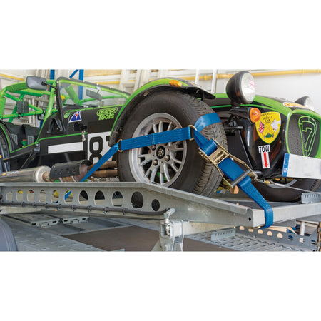 DRAPER 2500kg Ratcheting Vehicle Tie Down Straps : Model No.CRTDS2500/B