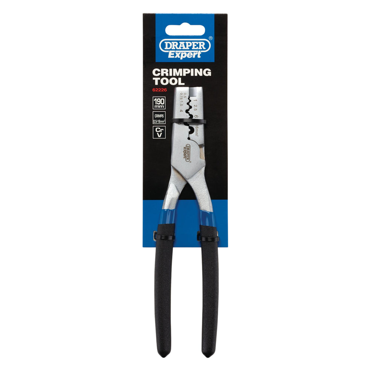 DRAPER Expert 190mm 9 Way Cable Ferrule Crimping Tool: Model No.CT9PRO
