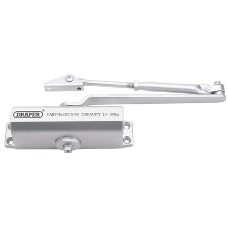 DRAPER Adjustable Automatic Door Closer for Doors Between 15kg and 30Kg: Model No.DC 15/30