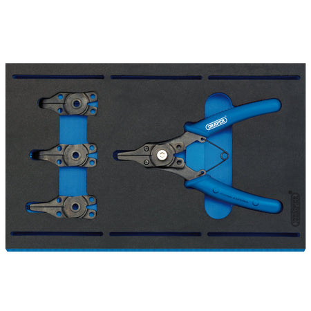 DRAPER Circlip Plier Set in 1/4 Drawer EVA Insert Tray (5 Piece): Model No. IT-EVA2