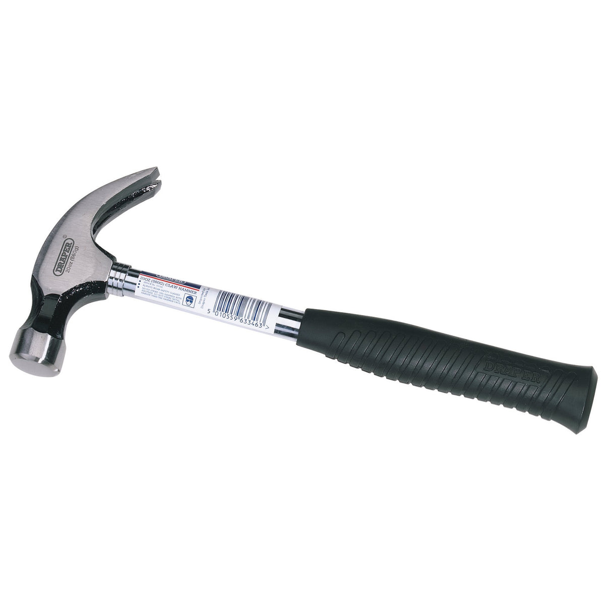 DRAPER 560G (20oz) Tubular Shaft Claw Hammer: Model No.9001
