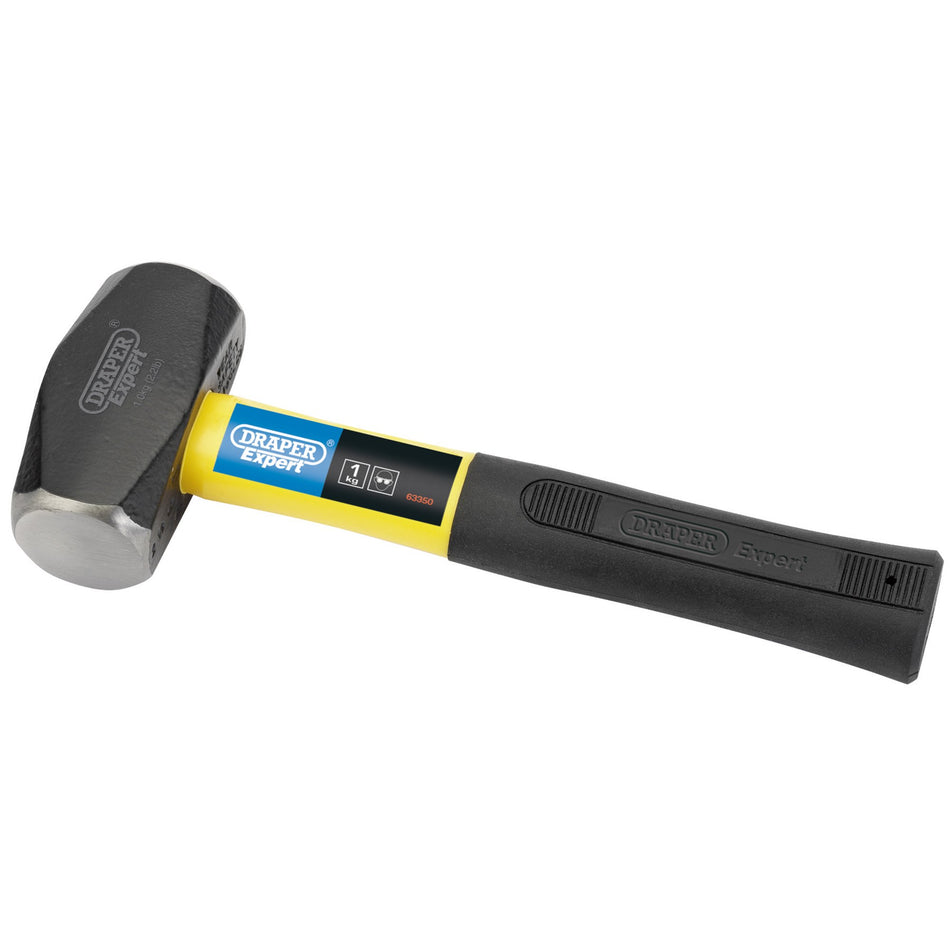 DRAPER Expert 1kg (2.2lb) Fibreglass Shaft Club Hammer: Model No.FG3A