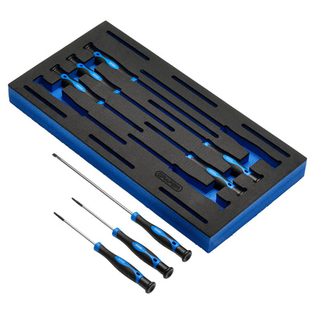 DRAPER Extra Long Precision Screwdriver Set in 1/4 Drawer EVA Insert Tray (8 Piece): Model No. IT-EVA14