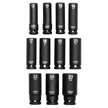 1/2" Sq. Dr. Impact Socket Set in 1/4 Drawer EVA Insert Tray (11 Piece): Model No. IT-EVA20