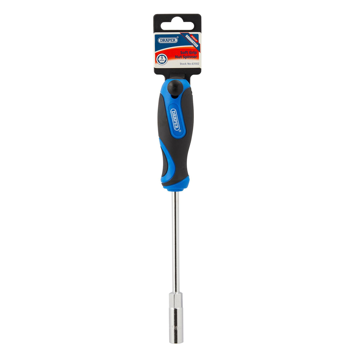 DRAPER Nut Spinner with Soft-Grip (9mm): Model No.865/NS