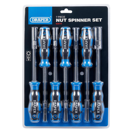 DRAPER Nut Spinner Set with Soft-Grips (7 piece): Model No.865/NS/7