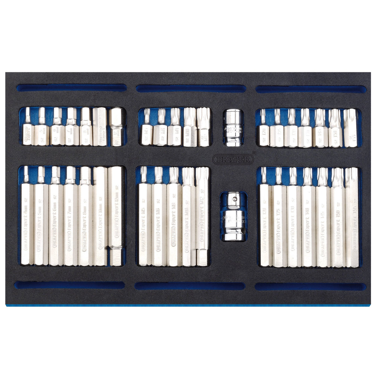 Screwdriver Insert Bit Set in 1/4 Drawer EVA Insert Tray (40 Piece): Model No. IT-EVA32