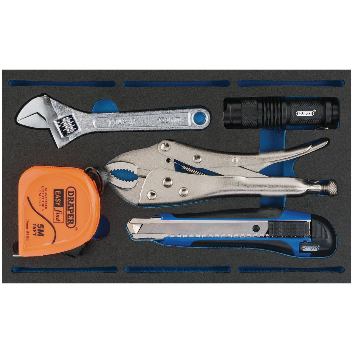 Tool Kit in 1/4 Drawer EVA Insert Tray (5 Piece): Model No. IT-EVA50
