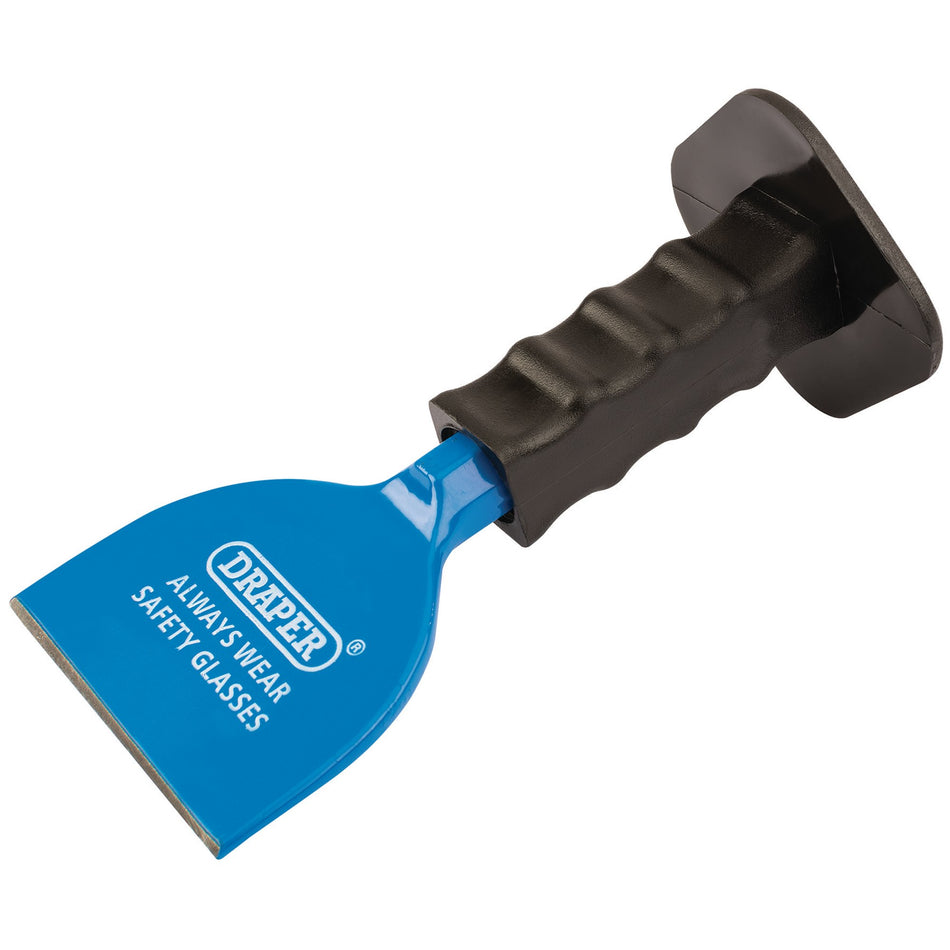 DRAPER 225 x 100mm Brick Bolster with Hand Guard: Model No.BD6G/A