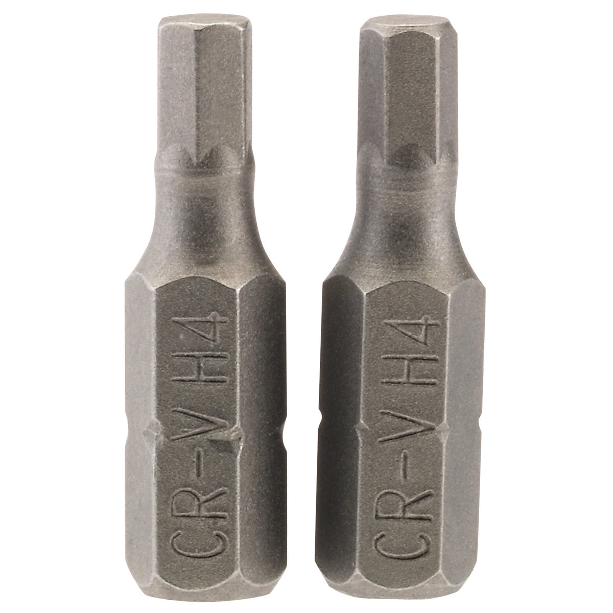 4mm 1/4" Hex. Hexagonal Insert Bit 25mm Long x 2: Model No. 25HX/2/B