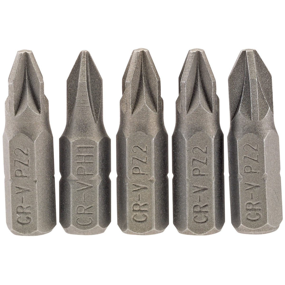 No.2 1/4" Hex. PZ Type Insert Bit 25mm Long x 5: Model No. 25PZ/5/B