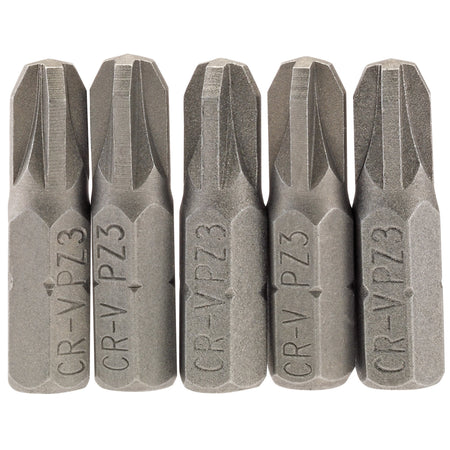 No.3 1/4" Hex. PZ Type Insert Bit 25mm Long x 5: Model No. 25PZ/5/B