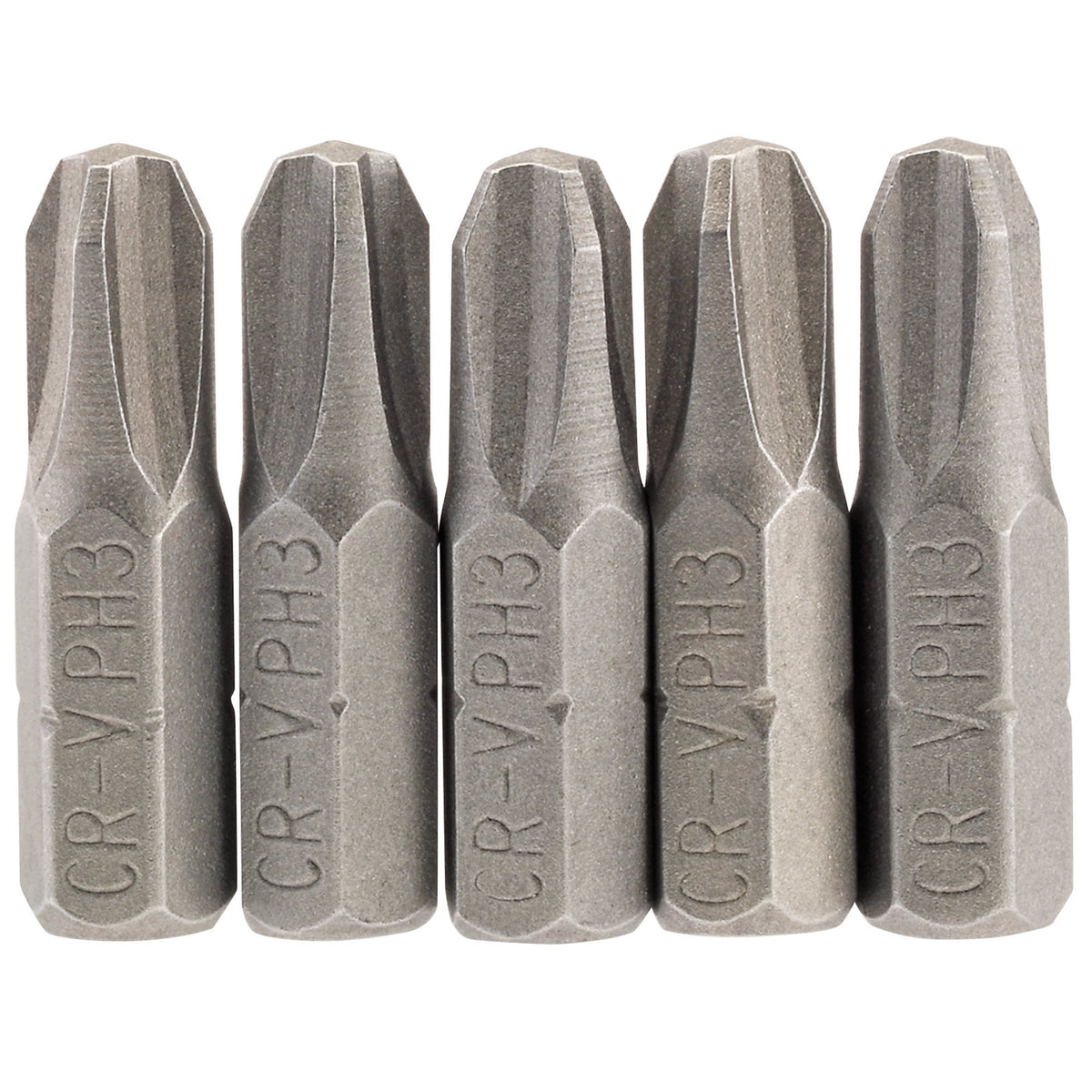 No.3 1/4" Hex. Cross Slot Insert Bit 25mm Long x 5: Model No. 25CS/5/B