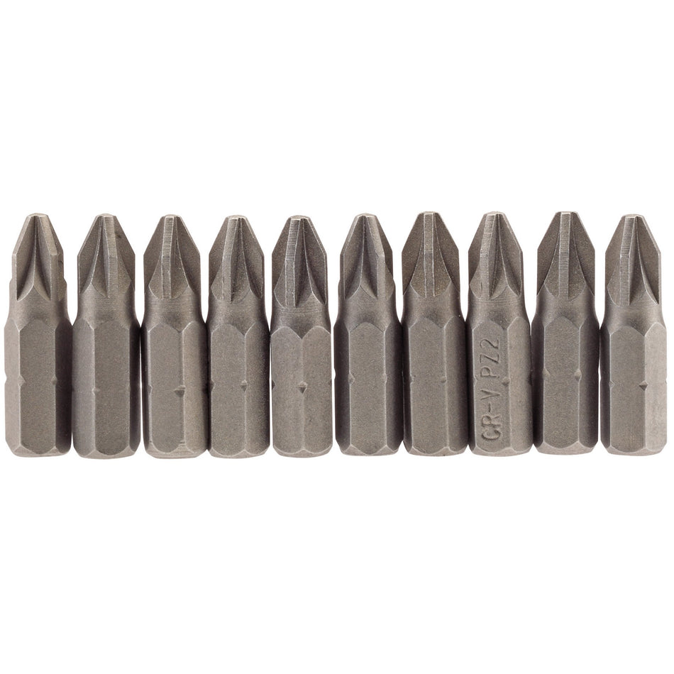 No.2 1/4" Hex. PZ Type Insert Bit 25mm Long x 10: Model No. 25PZ/10/B