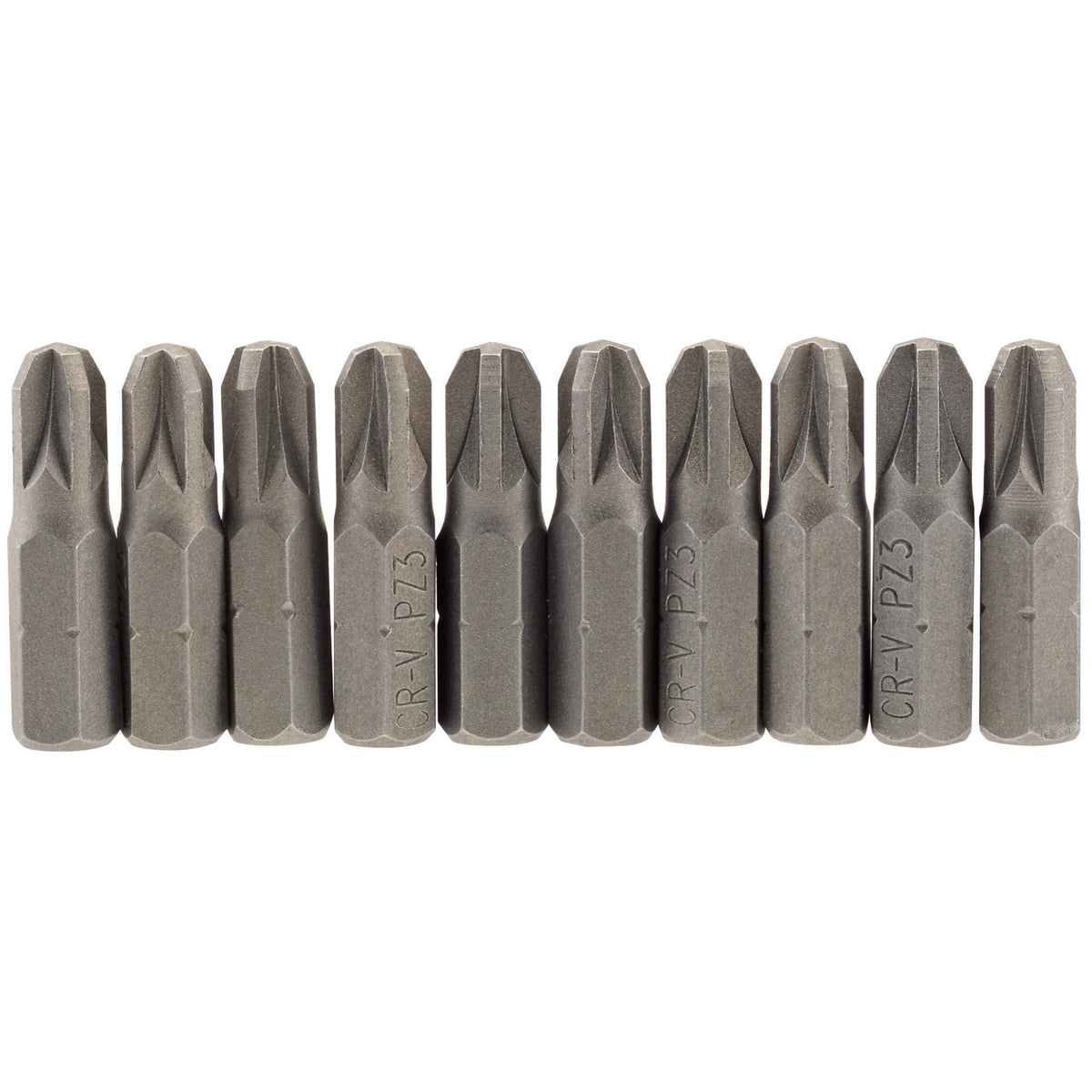 No.3 1/4" Hex. PZ Type Insert Bit 25mm Long x 10: Model No. 25PZ/10/B