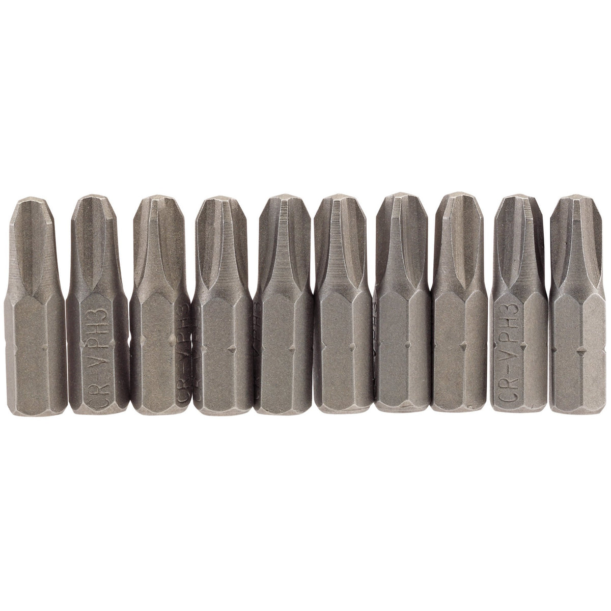 No.3 1/4" Hex. Cross Slot Insert Bit 25mm Long x 10: Model No. 25CS/10/B