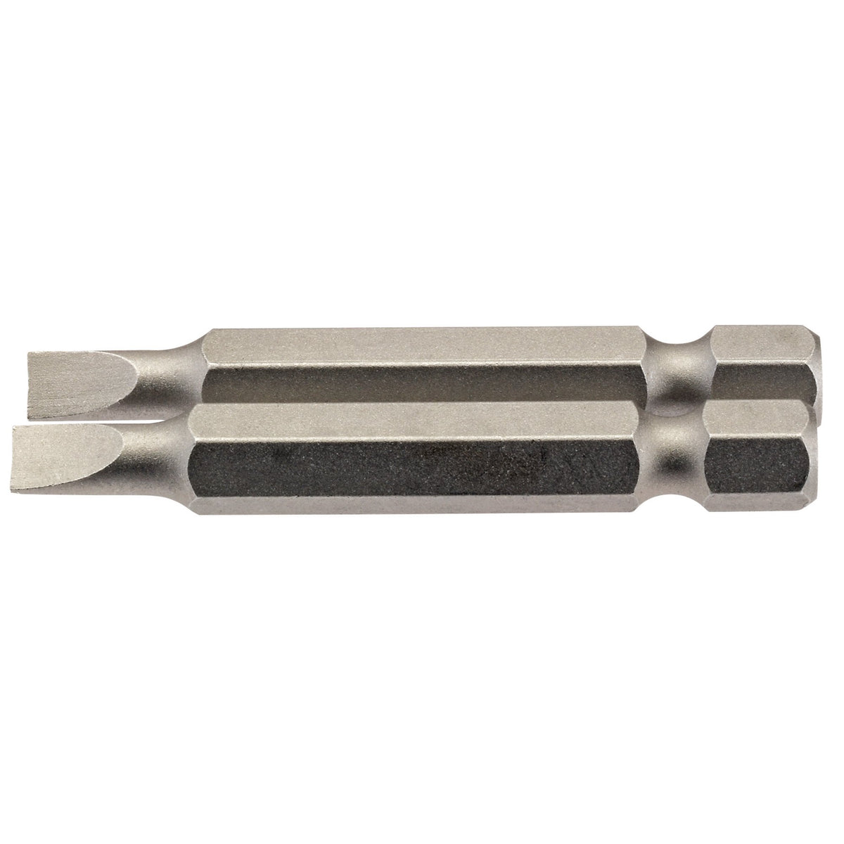4.5mm 1/4" Hex. Plain Slot Insert Bit 50mm Long x 2: Model No. 50PS/2/B