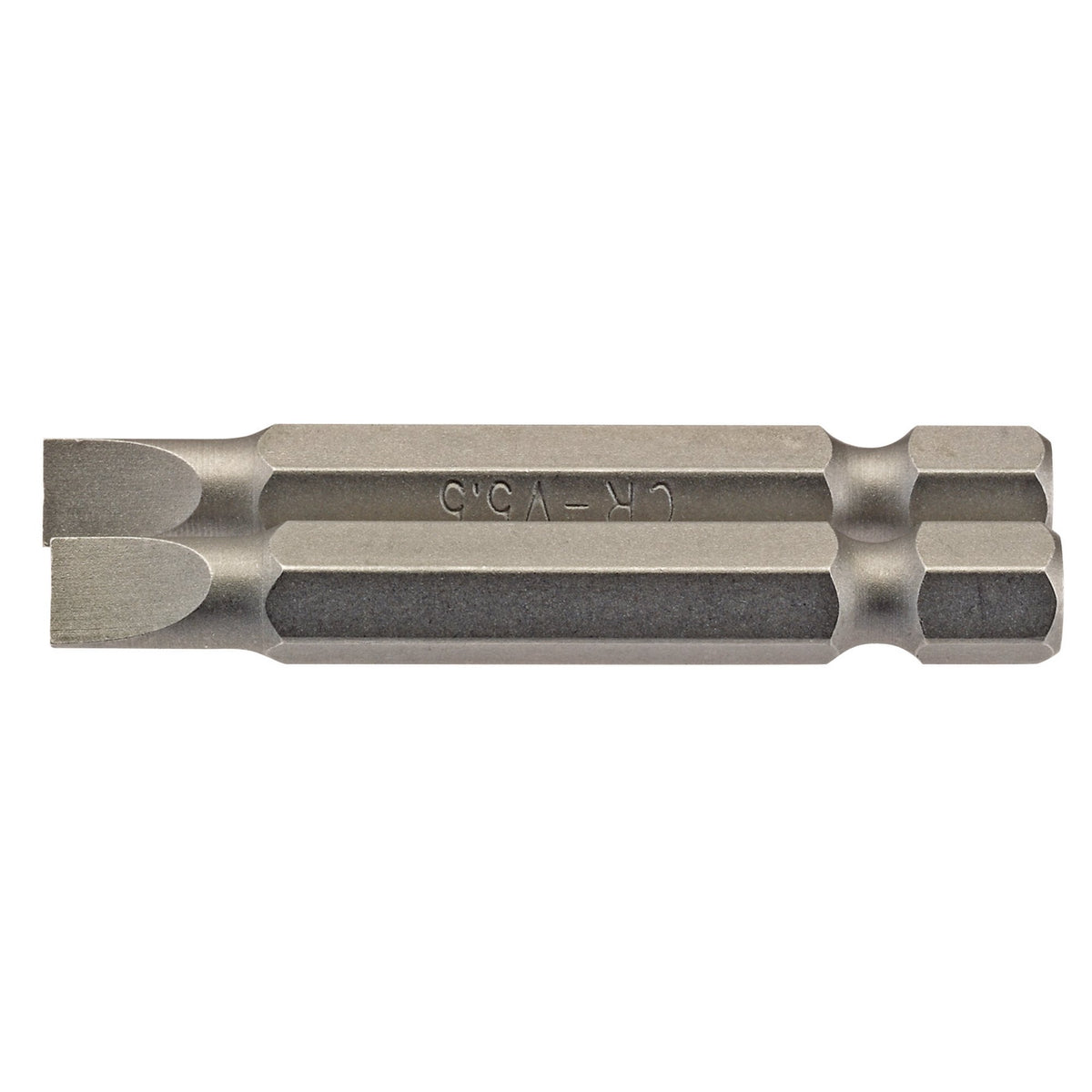 5.5mm 1/4" Hex. Plain Slot Insert Bit 50mm Long x 2: Model No. 50PS/2/B