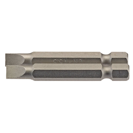 5.5mm 1/4" Hex. Plain Slot Insert Bit 50mm Long x 2: Model No. 50PS/2/B