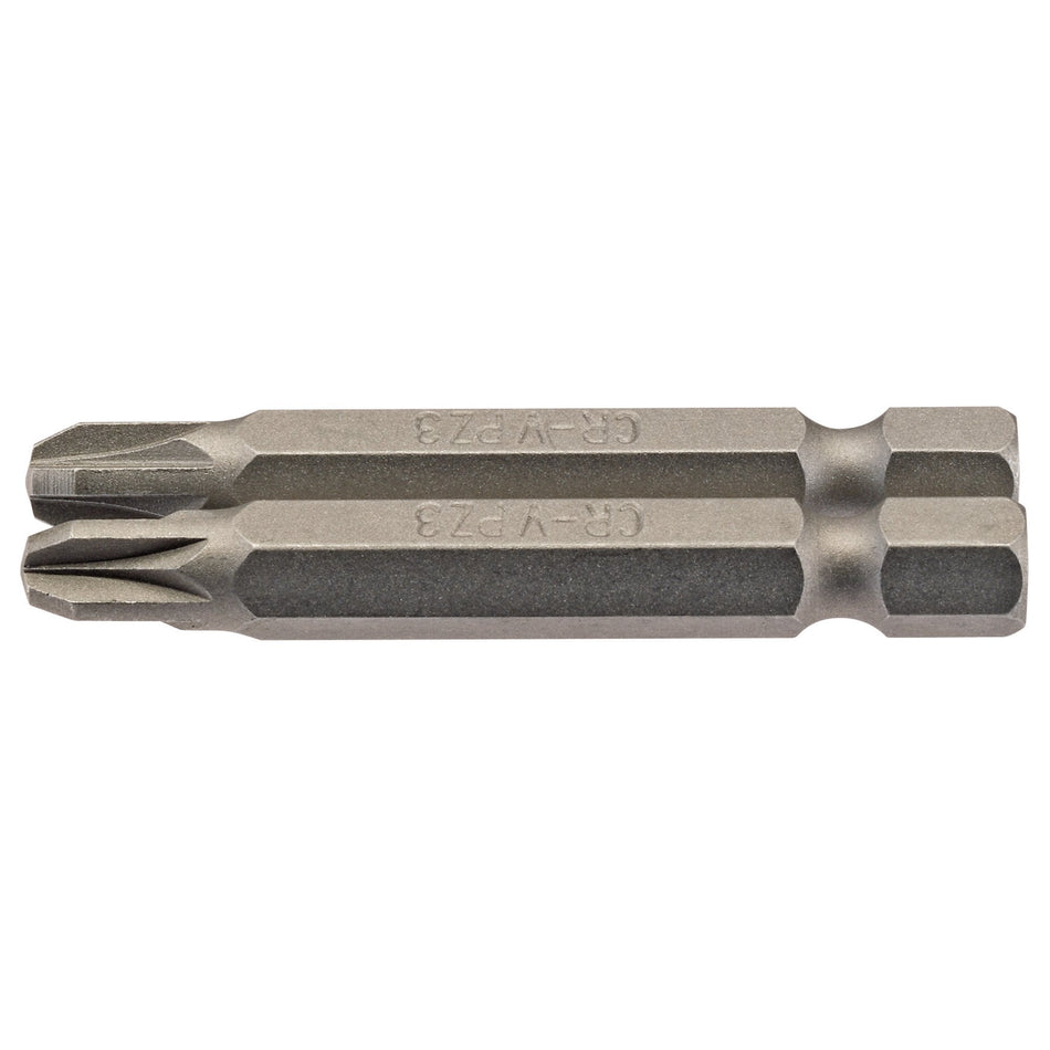 No.3 1/4" Hex. PZ Type Insert Bit 50mm Long x 2: Model No. 50PZ/2/B
