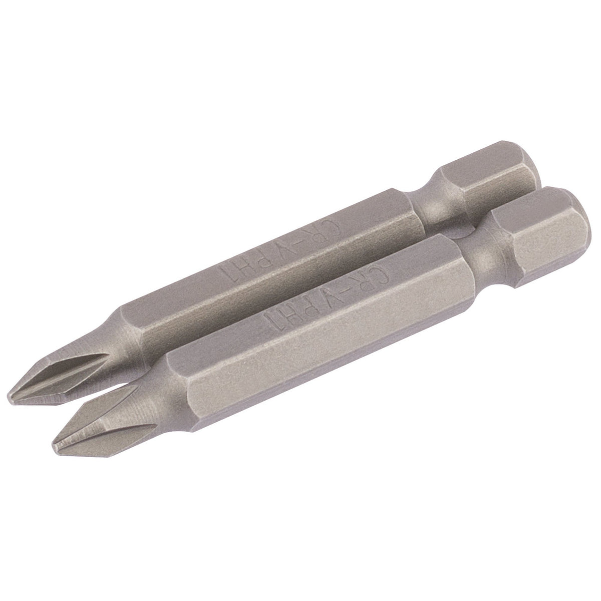 No.1 1/4" Hex. Cross Slot Insert Bit 50mm Long x 2: Model No. 50CS/2/B