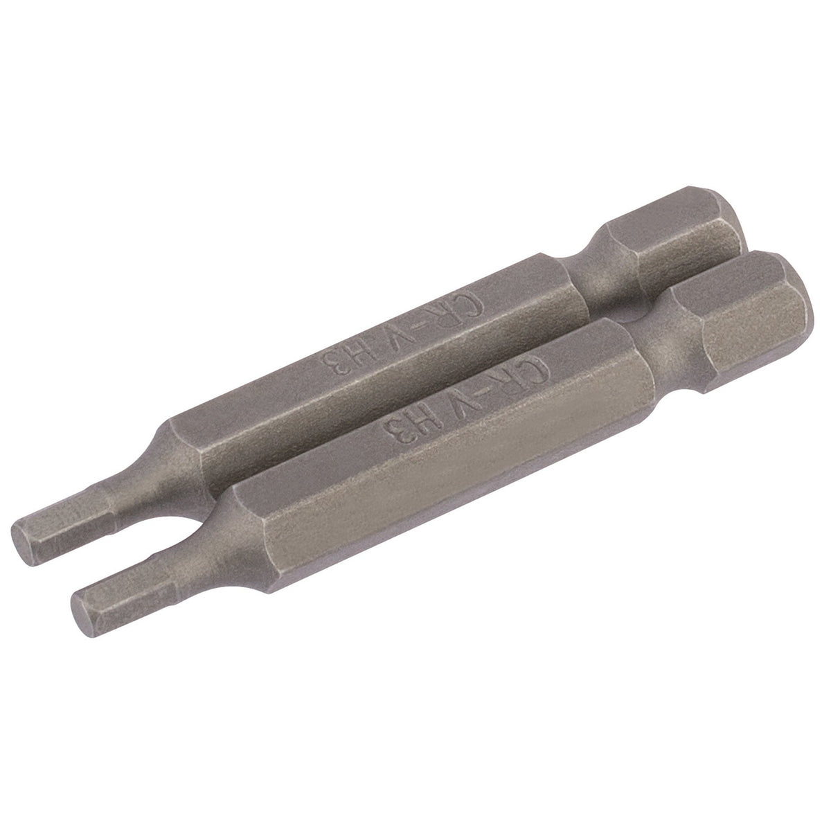 3mm 1/4" Hex. Hexagonal Insert Bit 50mm Long x 2: Model No. 50HX/2/B