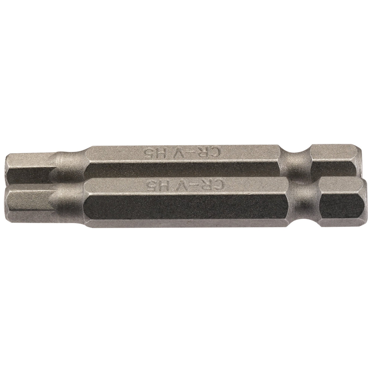 5mm 1/4" Hex. Hexagonal Insert Bit 50mm Long x 2: Model No. 50HX/2/B