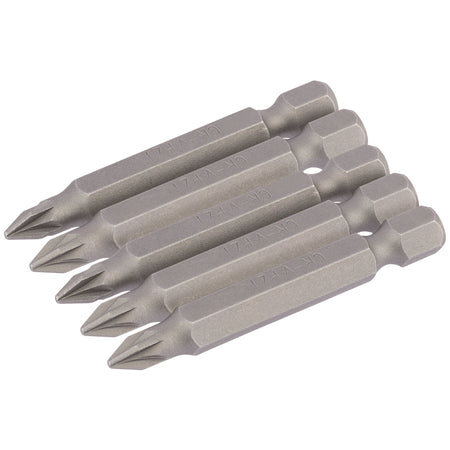 No.1 1/4" Hex. PZ Type Insert Bit 50mm Long x 5: Model No. 50PZ/5/B