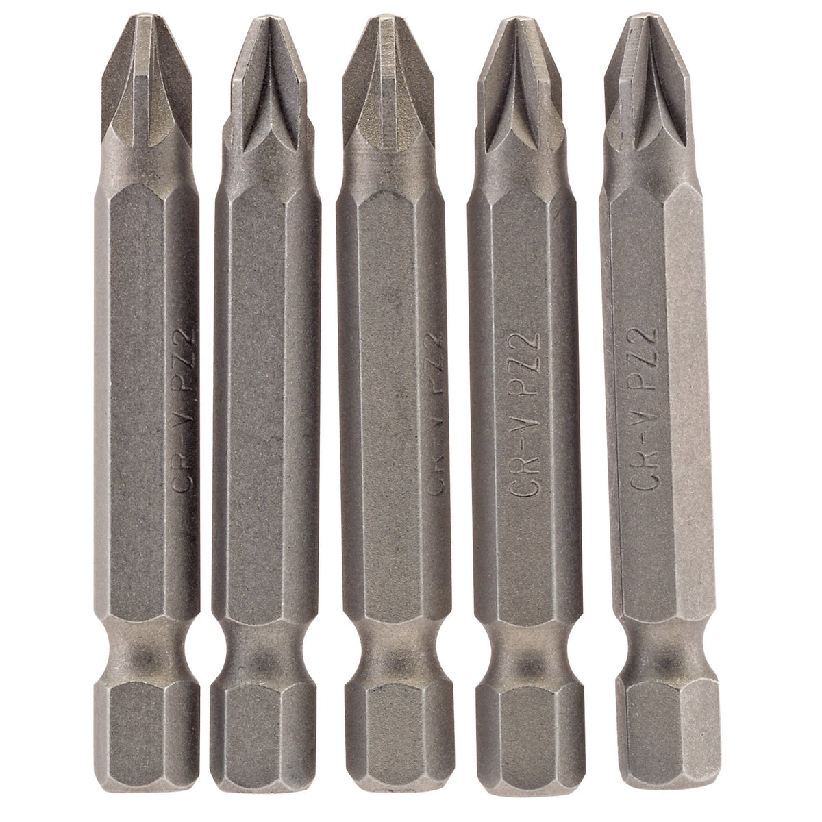 No.2 1/4" Hex. PZ Type Insert Bit 50mm Long x 5: Model No. 50PZ/5/B