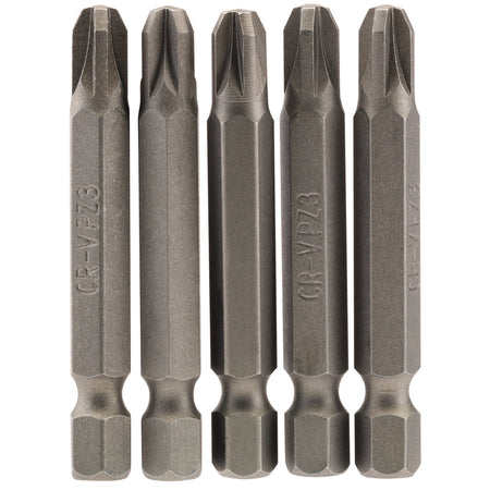 No.3 1/4" Hex. PZ Type Insert Bit 50mm Long x 5: Model No. 50PZ/5/B
