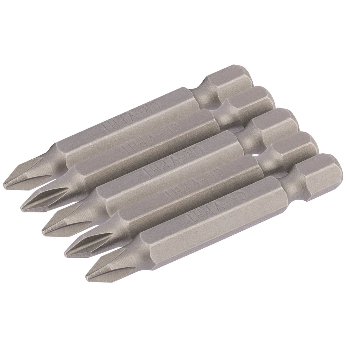 No.1 1/4" Hex. Cross Slot Insert Bit 50mm Long x 5: Model No. 50CS/5/B