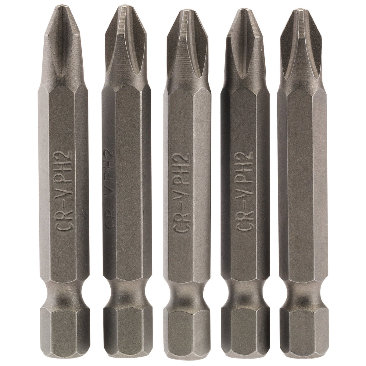 No.2 1/4" Hex. Cross Slot Insert Bit 50mm Long x 5: Model No. 50CS/5/B